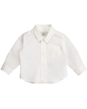 Etro Baby Shirt With Pegaso Detail - White