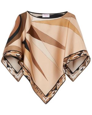 PUCCI Pucci Printed Silk Top - Natural