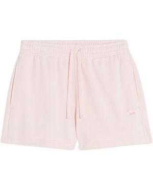 Maison Kitsuné Maison Kitsuné Baby Fox-Patch Drawstring Shorts - Pink
