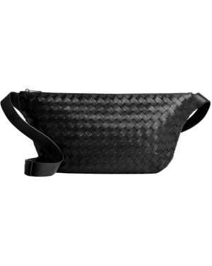 Bottega Veneta Intrecciato Day Sling Bag - Black