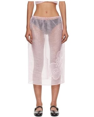スカート CECILIE BAHNSEN SKIRT (225RTW17004 BLUSHPINK) Cecilie Bahnsen/セシリー バンセン｜ピンク スカート