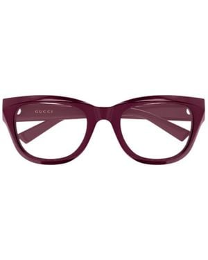 Gucci Geometric-Frame Non-Prescription Glasses - Multicolor