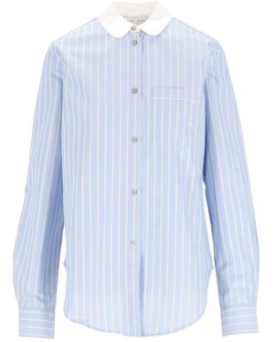 forte_forte Shirt With French Collar - Blue