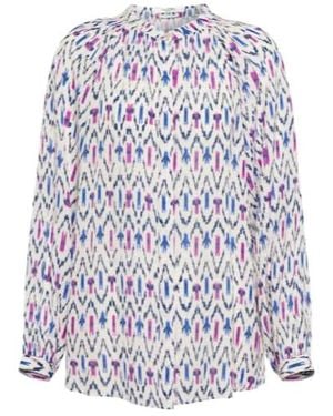 Isabel Marant Aurora Printed Blouse - White