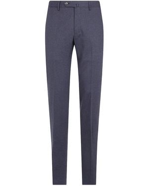 PT01 Casual Pants With Belt Loops - Blue