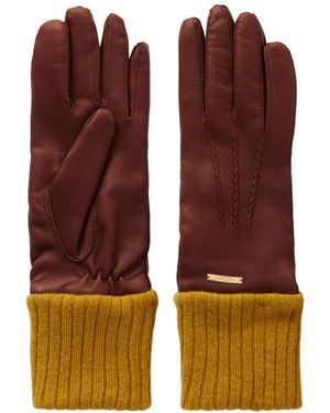 Giuliva Heritage Balmoral Leather Gloves - Brown