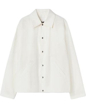 Jil Sander Logo Cotton Jacket - White