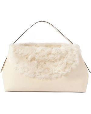 TOTEME Shearling Tote Bag - Natural