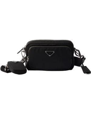 Prada Re-Nylon Mini Shoulder Bag - Black