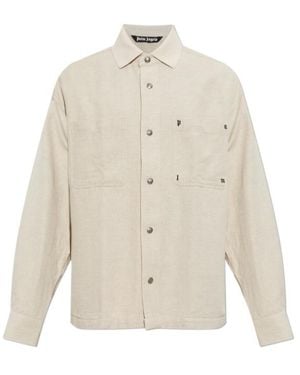 Palm Angels Long-Sleeved Shirt - White
