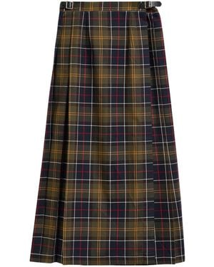 Barbour Irene Tartan Midi Skirt - Black