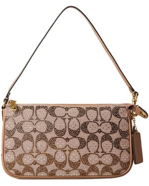 COACH Classic Printed Shoulder Bag - Pink