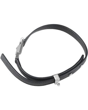 Rick Owens Leather Choker - White