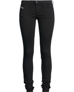 DIESEL Low-Rise Stretch Jeans - Black