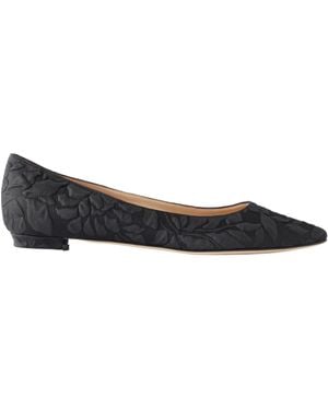 Manolo Blahnik Emilia Wickstead Jacquard Point-Toe Flats - Brown