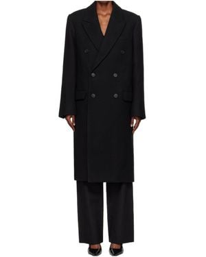 Wardrobe NYC Double-Breasted Coat - Black
