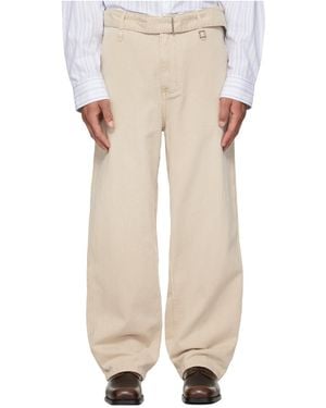 WOOYOUNGMI Drawstring Jeans - Natural