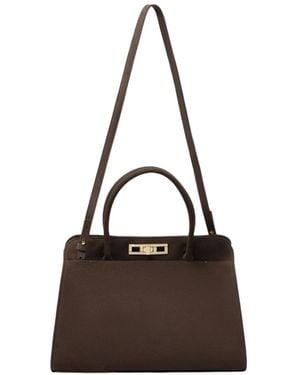 Fabiana Filippi Double-Handle Shoulder Bag - Brown