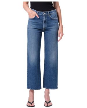 Agolde Harper Cropped Jeans - Blue