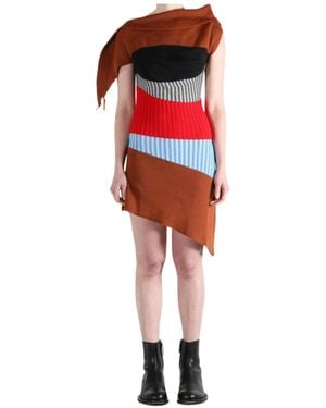 Kiko Kostadinov Lemoyne Knitted Dress - Red