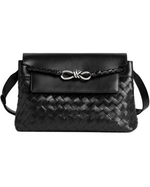 Bottega Veneta Andiamo Small Messenger Bag - Black