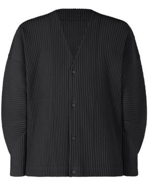 Homme Plissé Issey Miyake Homme Plissé Issey Miyake Monthly Colour April Cardigan - Black