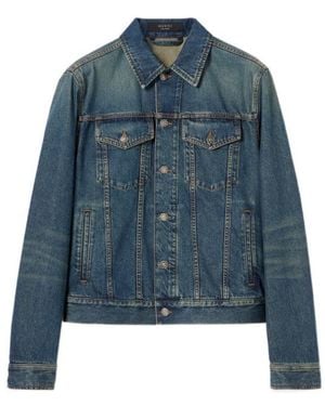 Gucci Cotton Denim Jacket With Horsebit - Blue
