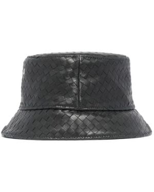 Bottega Veneta Intrecciato Bucket Hat - Black