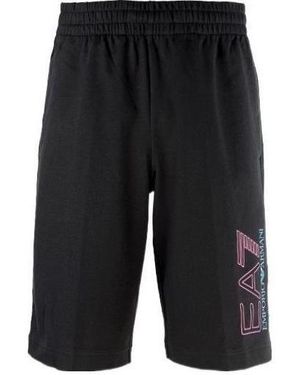 EA7 Logo Shorts - Black