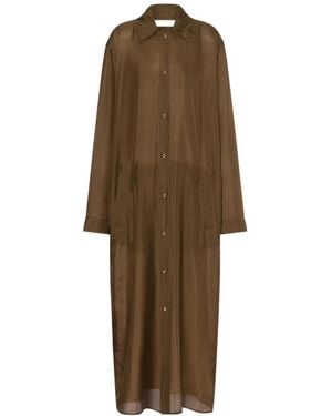 Philosophy Di Lorenzo Serafini Washed Habotai Silk Duster - Natural