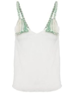 JW Anderson Jw Anderson V-Necktassel Strap Tank Top - Blue