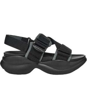 UGG Open-Toed High-Heeled Sandals - Black