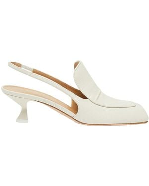 Sportmax Moca Slack-Heeled Heels - White