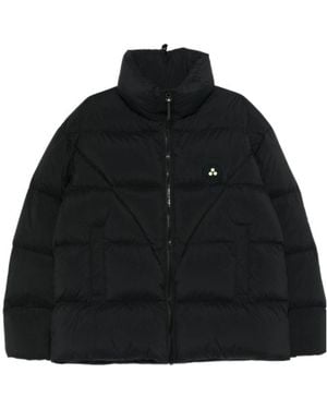 Peuterey Quilted Zippered Cotton Jacket - Black