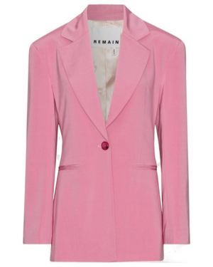 REMAIN Birger Logo Suit Jacket - Pink