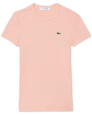Lacoste Cotton Logo T-Shirt - Pink