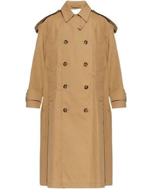 Ami Paris Ami Trench Coat - Natural