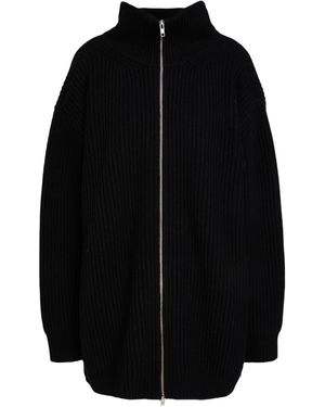 MM6 by Maison Margiela Knitted Coat - Black