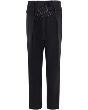 RED Valentino Belt-Loop Casual Trousers - Black