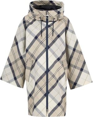 Barbour Kinsale Tartan Showerproof Cape - Metallic