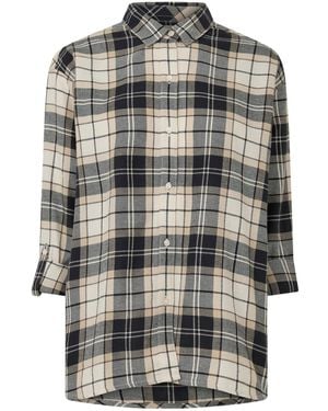 Barbour Plaid Tunic Shirt - Gray