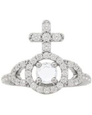 Vivienne Westwood Olympia Embellished Ring - White