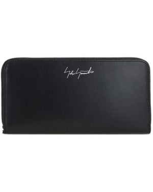 Yohji Yamamoto Discord Zip-Around Wallet - Black