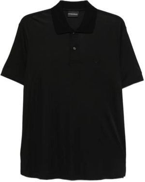 Emporio Armani Classic Logo Polo Shirt - Black