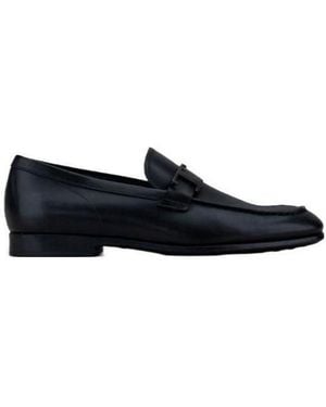 Tod's Logo-Plaque Loafers - Black