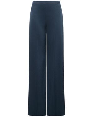 Marella Straight-Leg Casual Trousers - Blue