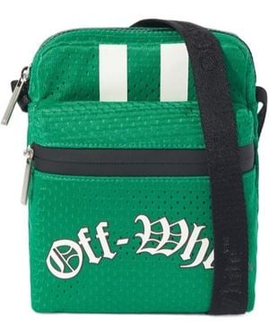 Off-White c/o Virgil Abloh Outdoor Mesh Messenger Bag - Green