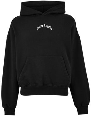 Palm Angels Over The Head Hoodie - Black