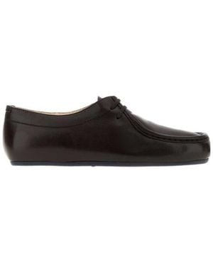 Jil Sander Hood Lace-Up Shoes - Black