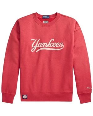 Polo Ralph Lauren Long-Sleeve Crew Neck Sweatshirt - Red
